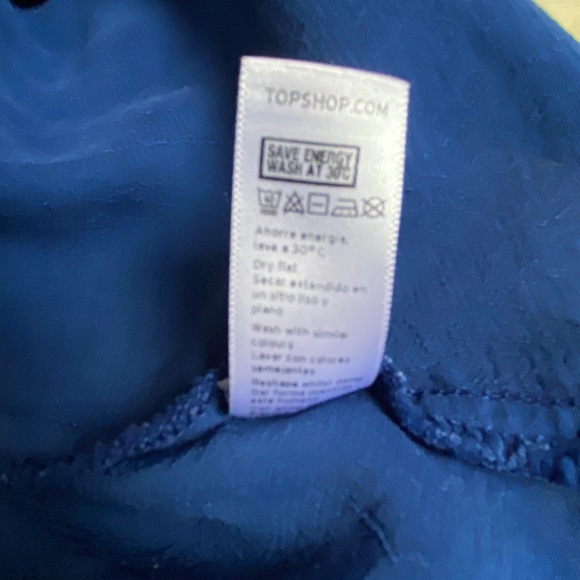 Topshop blue flare skirt, size 6 - Picture 5 of 5